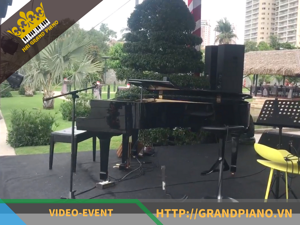 Grand Piano Yamaha G5E Cho Event Bên Sông Sài Gòn